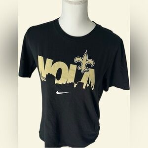 Nike Black and Gold Kids Short Sleeve Tee